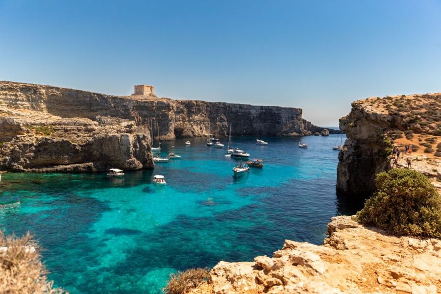 St Paul's Bay: Comino, Blue Lagoon, Gozo, & Caves Boat Tour - St Paul’s Island and the final swim