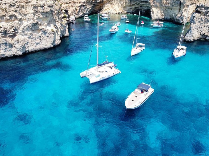 St. Paul's Bay: Half-Day Luxury Catamaran Tour with Drinks - What you get for $74