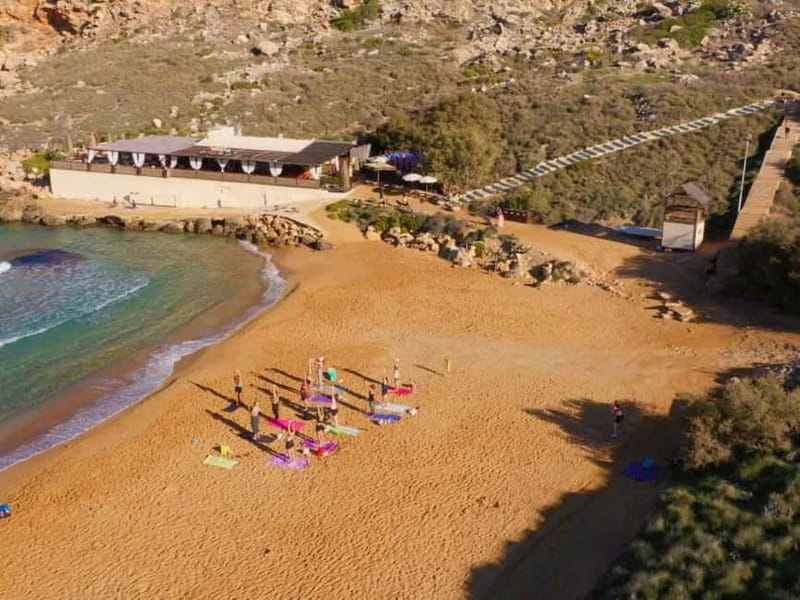 Sunday: Ghajn Tuffieha (Riviera) Beach Yoga Class - Key points to know before you book