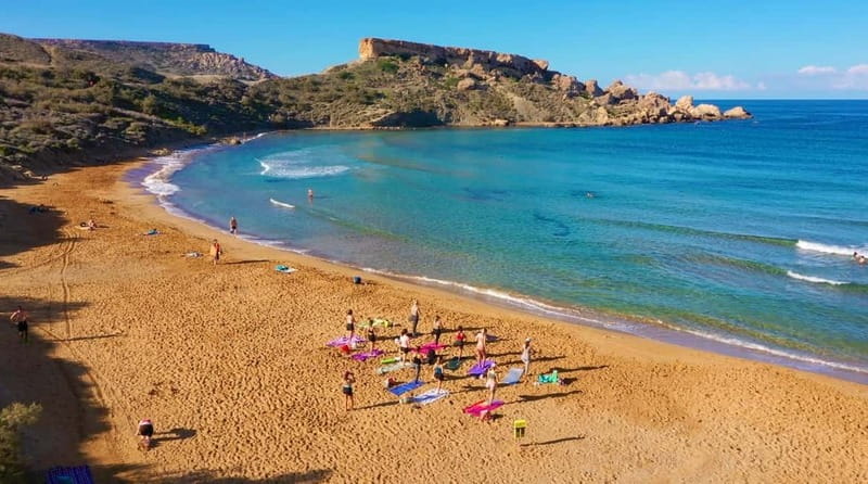 Sunday: Ghajn Tuffieha (Riviera) Beach Yoga Class - Booking, timing, and cancellation advice