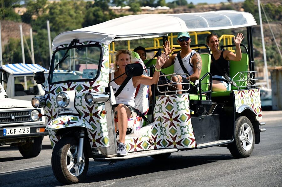 Sunset Tuk Tuk Tour in Gozo & Blue Lagoon (Comino) - Reaching Gozo and switching to a tuk tuk