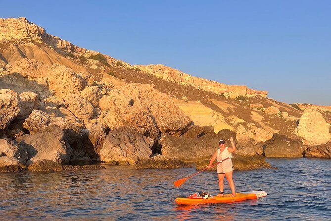 SUP Sunset Paddling to Ta Marija Caves - Returning for the Maltese sunset