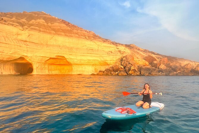 SUP Sunset Paddling to Ta Marija Caves - A quiet bay for snorkeling and a rest