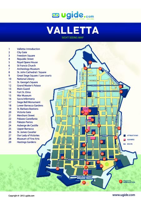 Valletta: Self-Guided Audio Tour, Map and Directions - St. John’s Co-Cathedral and the Knights’ story