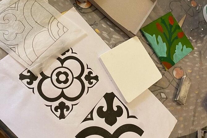 Workshop: Maltese Souvenir Tile Design Experience - First, learn how Maltese tiles are made